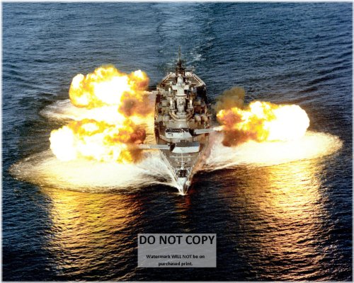 Battlefire: USS New Jersey 16-Inch Guns Photo