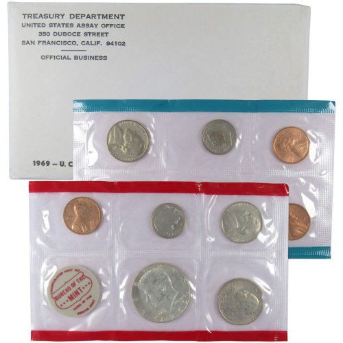 Uncirculated 1969 U.S. Mint Set in Original Government Packaging (OGP)