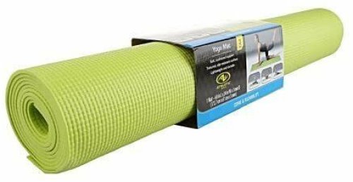 Lime Green Fitness Mat with Non-Slip Surface