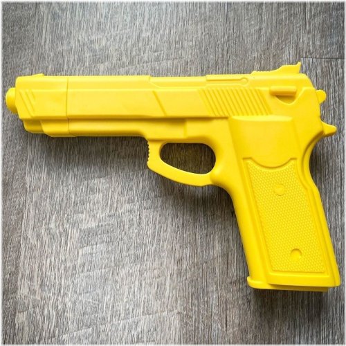 Yellow Rubber Training Pistol (7")