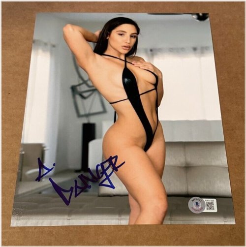 Signed 8x10 Photo by Abella Danger, Certified by Beckett BAS