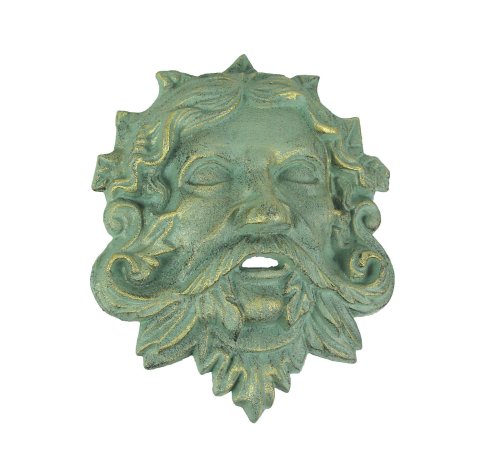 Verdigris Green Man Wall Plaque