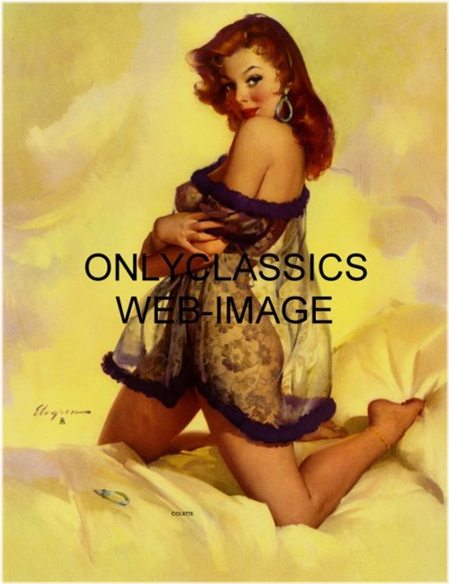 Radiant Redhead Colette Vintage Pinup Poster