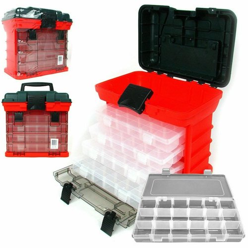 CraftMate Organizer: 11-inch Plastic Compartments for Jewelry Making and Beads