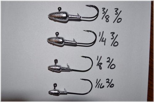 Black Nickel Darter Jig Head Pack