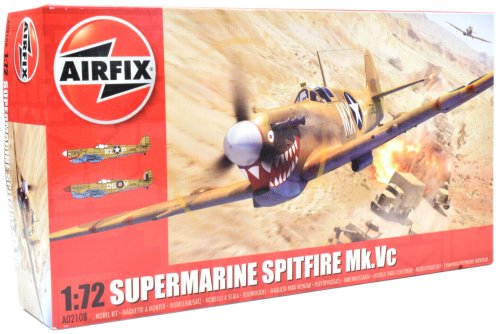 Spitfire Mk.Vc Plastic Model Kit (1:72 Scale) by Airfix