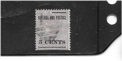 Victorian Era Ceylon Stamp