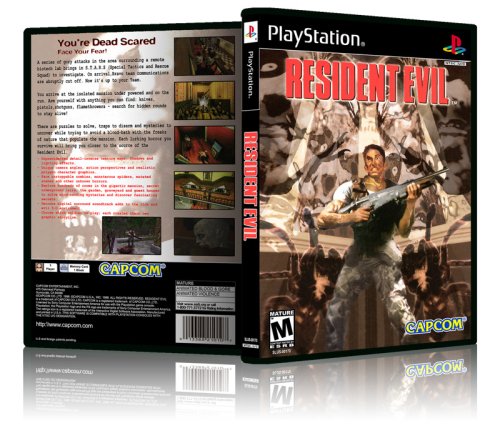 Resident Evil PS1 Custom Cover and Case Replacement Set