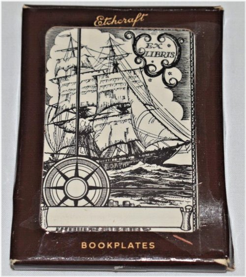 Vintage Etchcraft Bookplate Set