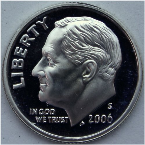 Silver Proof Roosevelt Dime (2006-S)