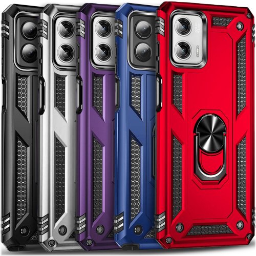 Ring Kickstand Case with Tempered Glass Protector for Motorola Moto G 5G 2022