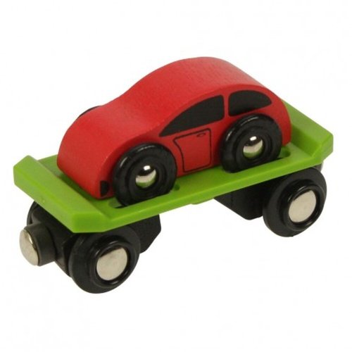Wooden Car Carrier Set