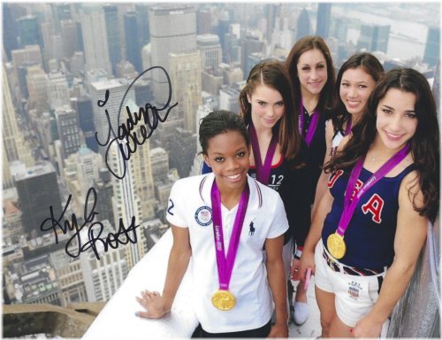 Team USA Gymnastics Olympic Duo Autographed Photo