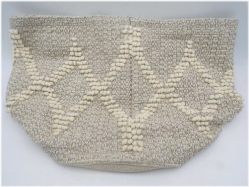 Metallic Wool Woven Nursery Basket