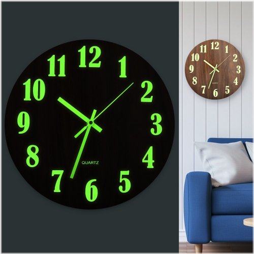 Luminight Quartz Wall Clock