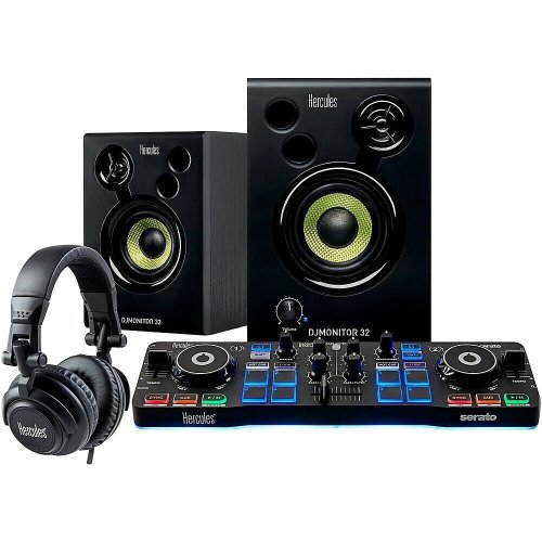 The Ultimate DJ Setup Bundle with Controller, Speakers, and Headphones by Hercules DJ