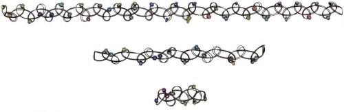 Beaded Stretch Tattoo Choker Bracelet Ring Set - ZUZ0046