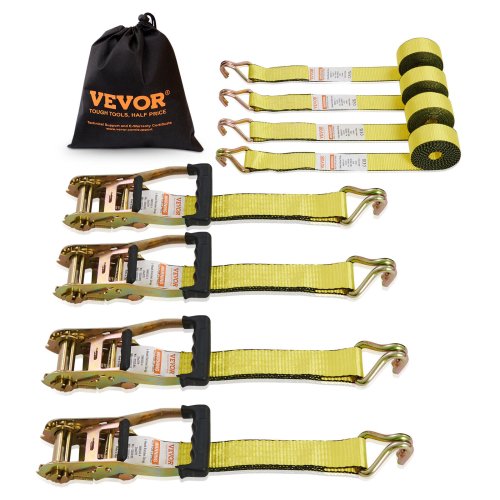 Heavy Duty Ratchet Tie Down Set