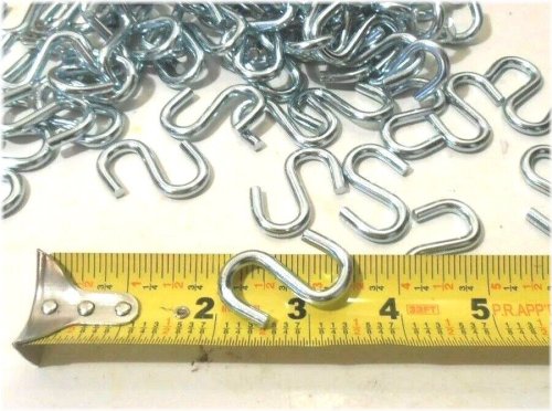 Steel S-Hook Set - 100 Pieces