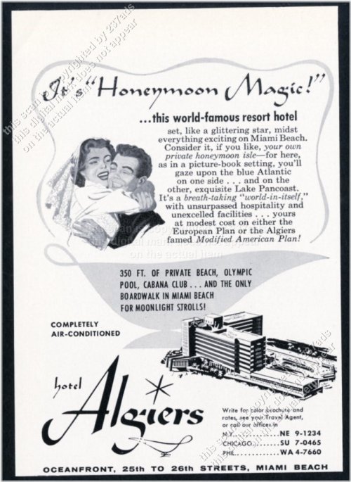 Vintage Honeymoon Escape Print Ad