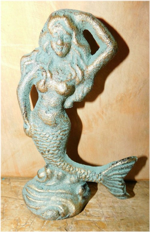 Mermaid's Rest Cast Iron Doorstop