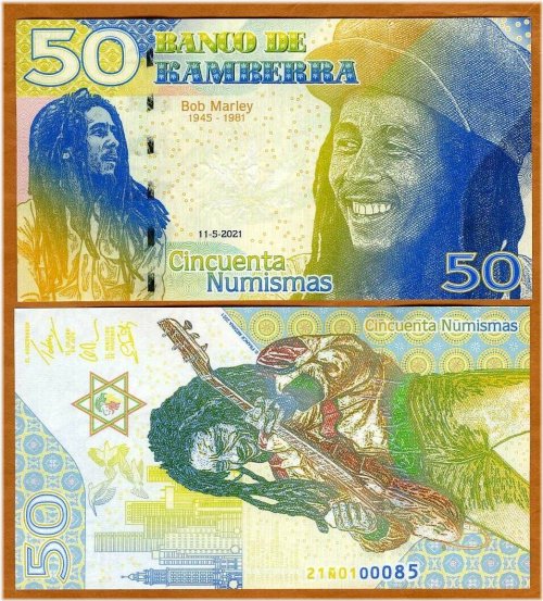 Bob Marley Commemorative Numismatic Note - 40th Anniversary Edition