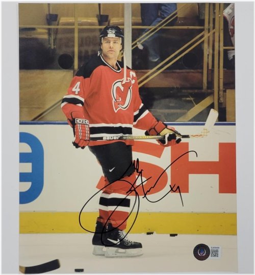 Scott Stevens Autographed New Jersey Devils Photo - BAS Beckett Certified