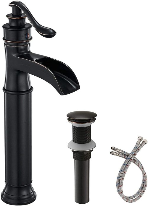 Bronze Black Waterfall Spout Faucet