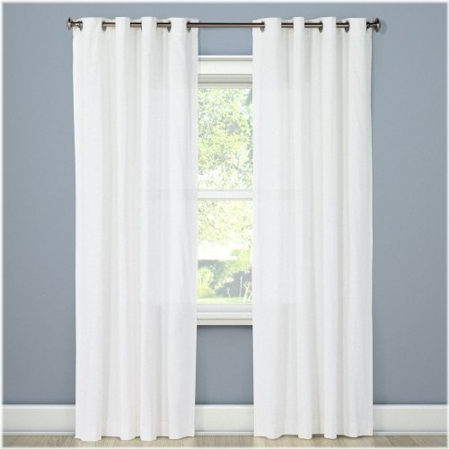 Natural White Light Filtering Curtain Panel