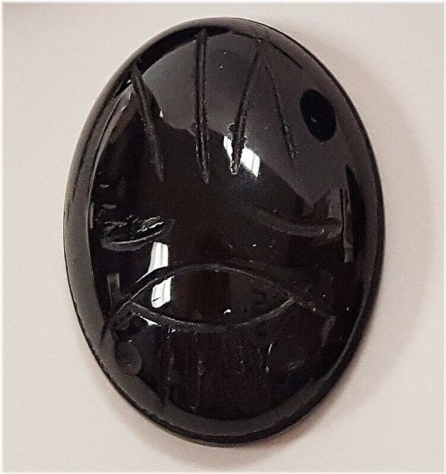 Black Onyx Scarab Gemstone