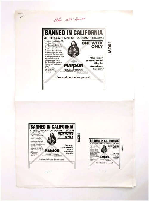 California Banned 1975 Exploitation Pressbook