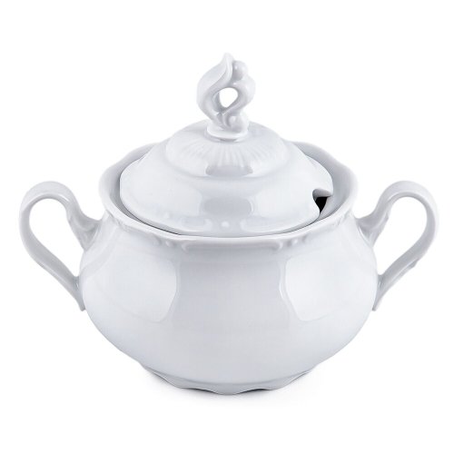 Bohemian Porcelain Mustard Bowl