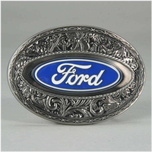Ford Oval Logo Western Style Metal Belt Buckle