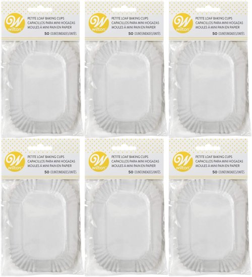 Petite Loaf White Baking Cups