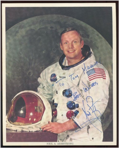 First Man's Space Suit Signature