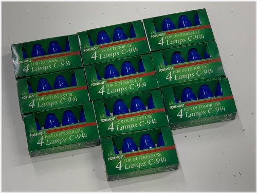 Vintage Blue C9 Outdoor String Lights