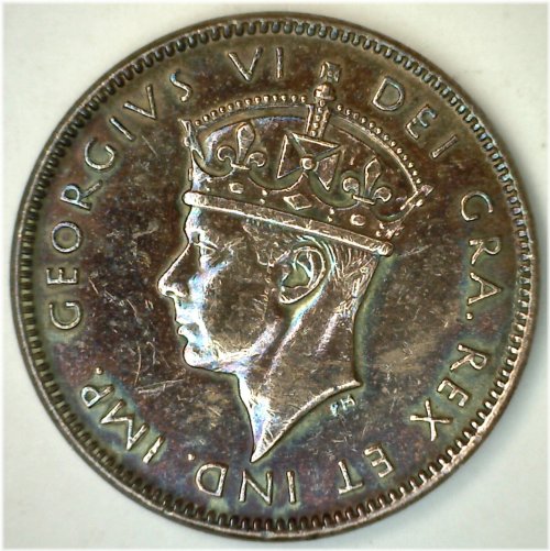 Newfoundland Canadian Ten Cent Coin - 1943 XF Circulated