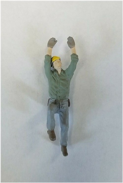 Telephone Lineman Climbing O Scale Figure