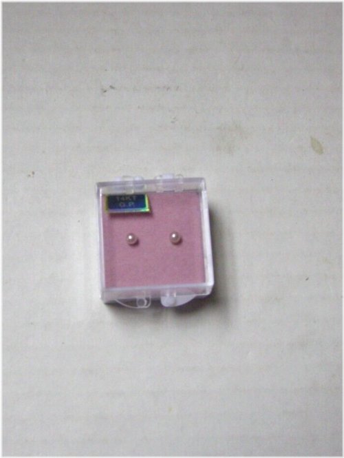 Pink Pearl Baby Earrings