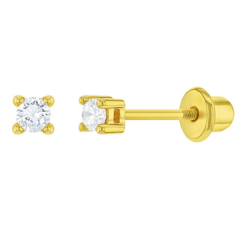 Tiny Sparkle Screw Back Earrings