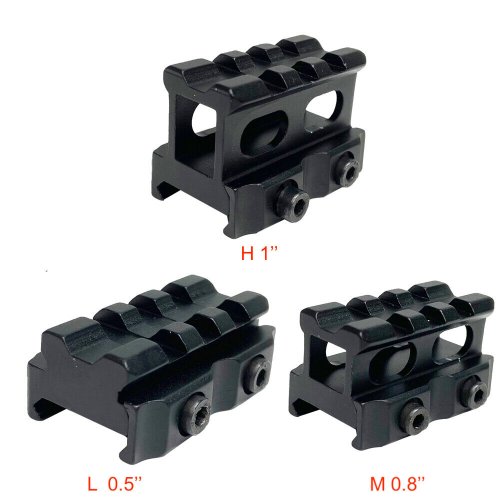 Triple Elevation Riser for Picatinny Rails