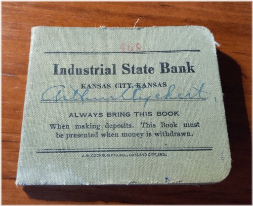 1933 Industrial State Bank Ledger from Kansas City