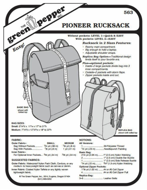 Rucksack Adventure Sewing Pattern