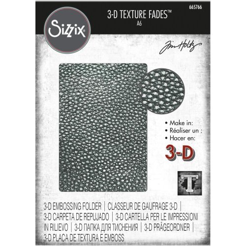 Cracked Leather 3D Texture Fades Embossing Folder