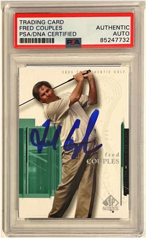 Fred Couples 2005 SP Authentic Signed Trading Card #6 with PSA DNA Authentication