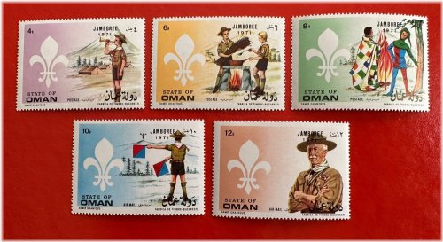 Boy Scouts Tribute Stamp Set from Oman