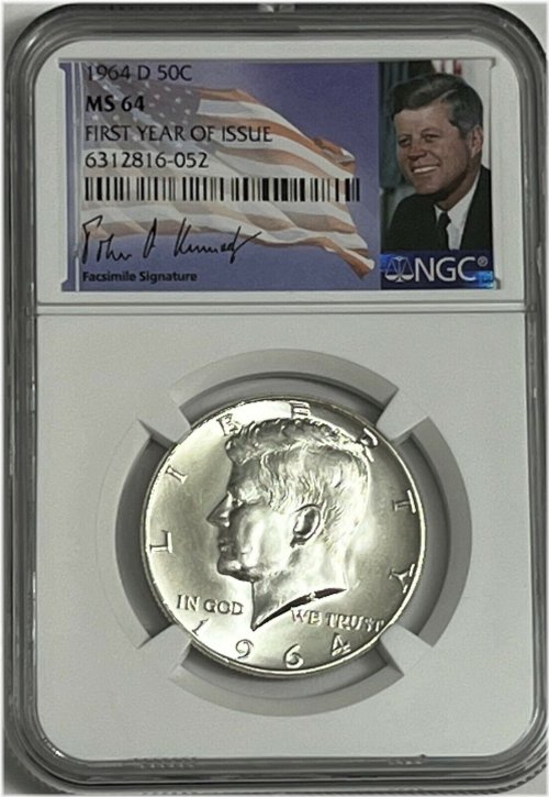 First Year Silver Coin with JFK Signature