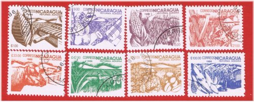 Nicaraguan Farm Products Stamp Set