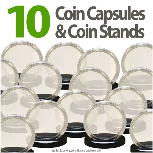 Chipsafe Set - 10 Capsules & 10 Stands  Fit Airtight 40.6mm Holder