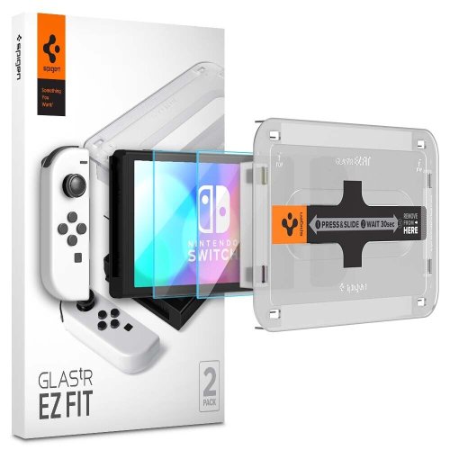 CrystalShield for Nintendo Switch OLED - Premium Slim Screen Protection by Spigen